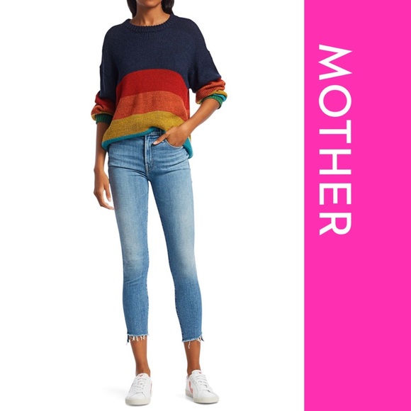 MOTHER Denim - Mother Stunner Zip Ankle Step Fray Jeans